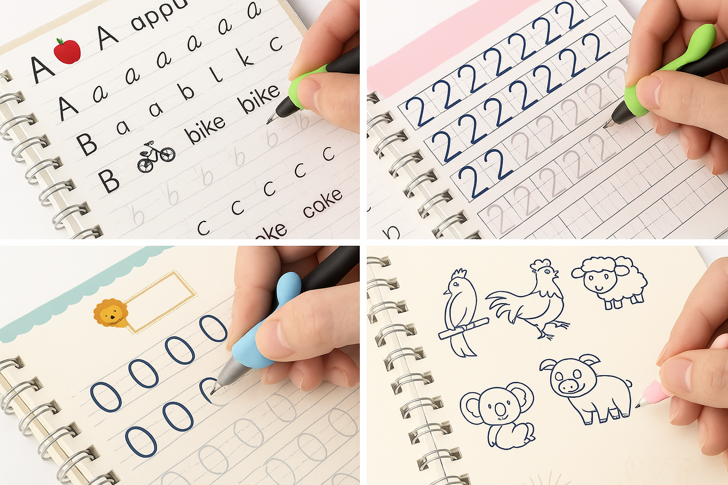 Reusable Magic Practice Books for kids. Learn, erase & reuse endlessly!